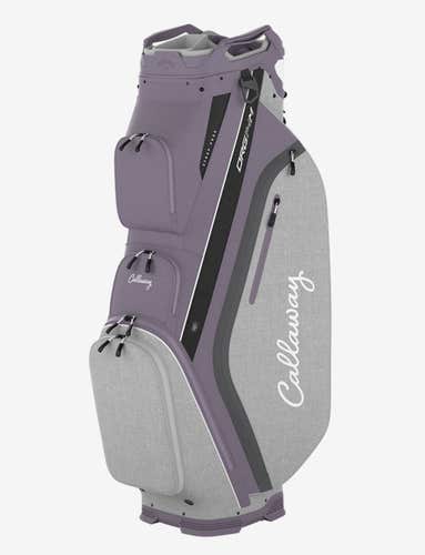 NEW Callaway Golf 2024 Org 14 M Violet Haze/Silver Heather Cart Golf Bag