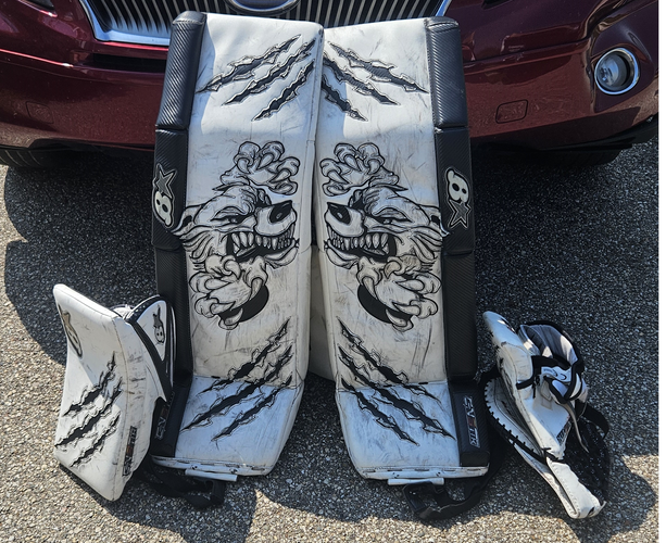 Used 36" Brian's G-Netik Pro 3 Regular Goalie Full Set