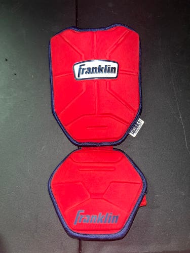 Franklin Pro Issue Elbow Guard Two Piece Navy And Red