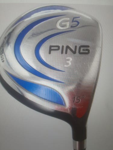 Used Men's Ping G5 Right Handed Fairway Wood Stiff Flex 3 Wood