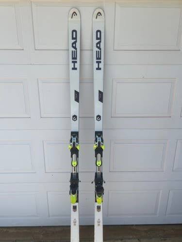 Used HEAD 207 cm Racing World Cup Rebels i.SG RD Skis With Bindings Max Din 20