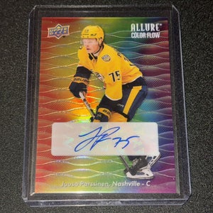 Juuso Parssinen Nashville Predators 23-24 NHL Allure Color Flow Rainbow Auto