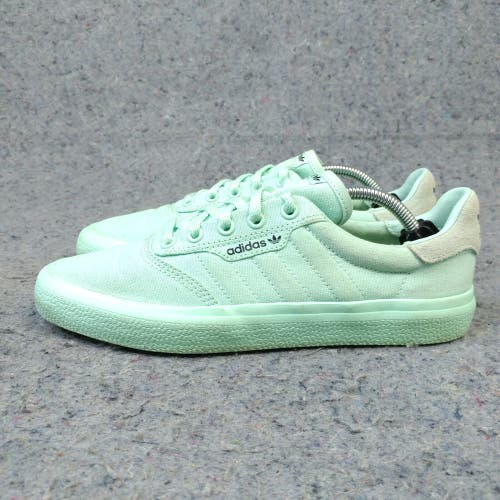 Adidas Originals 3MC Boys 6.5Y Shoes Mint Green Canvas Low Top Sneakers