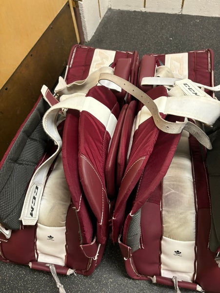 Used  CCM Pro Stock Eflex 5 Goalie Leg Pads