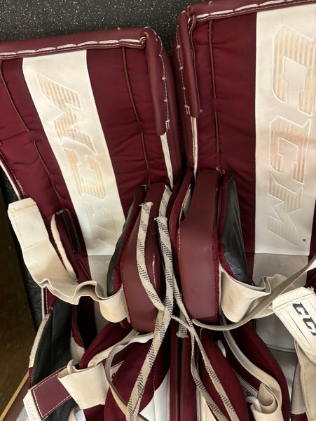 Used  CCM Pro Stock Eflex 5 Goalie Leg Pads
