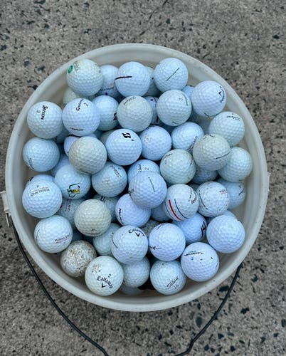 100 used golf balls