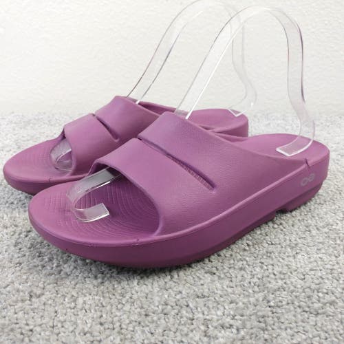 Oofos Ooahh Recovery Sandals Womens 6 Slip On Mauve Pink Comfort Shoes Slides