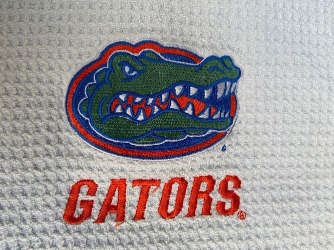 UF Gators Golf Towel 38" X 18" Good Condition NCAA Collegiate University Of FL