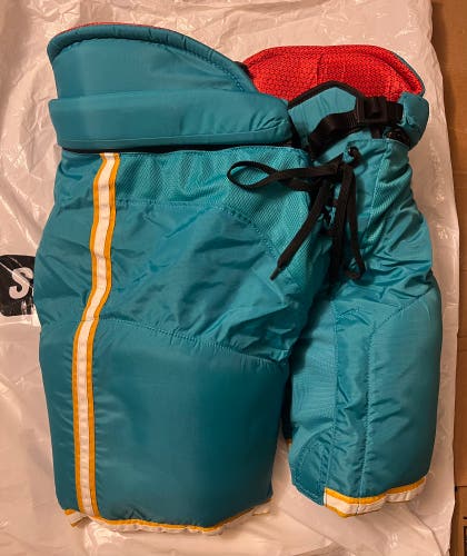 San Jose Sharks Reverse Retro CCM Hockey Pants L (READ DESCRIPTION)