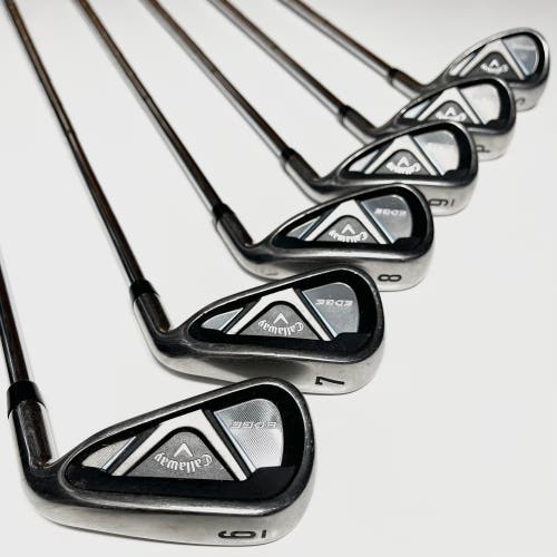 Callaway Edge Iron Set 6-9, PW, SW Right Handed Regular Flex Steel Shafts