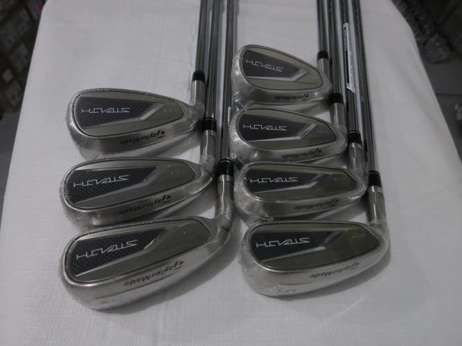 TaylorMade 2023 Stealth HD Iron Set - 5-PW, AW - Stiff Flex Steel - NEW - LH