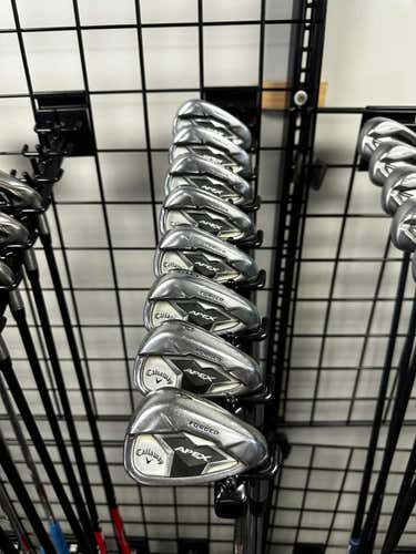 Used Callaway Apex Forged Cf19 4i-gw Aw Regular Flex Steel Shaft Iron Sets