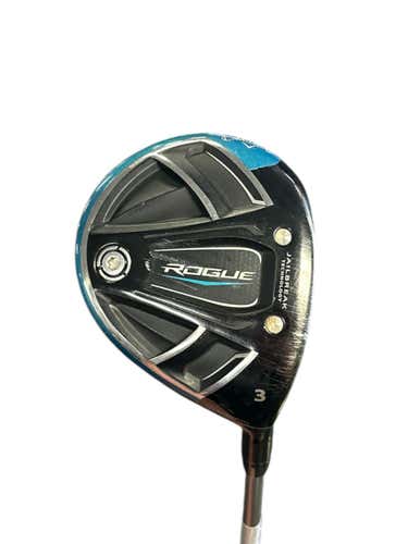 Used Callaway Rogue 3 Wood 3 Wood Senior Flex Graphite Shaft Fairway Woods