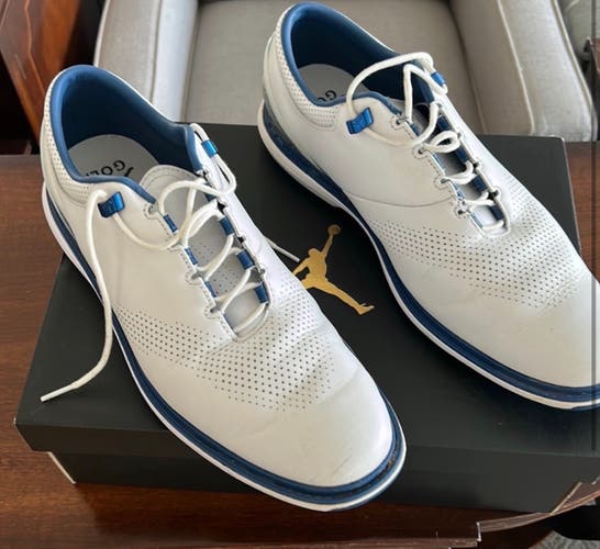 Jordan ADG 4 Spikeless Nike Golf Shoe - White/Blue Size 12