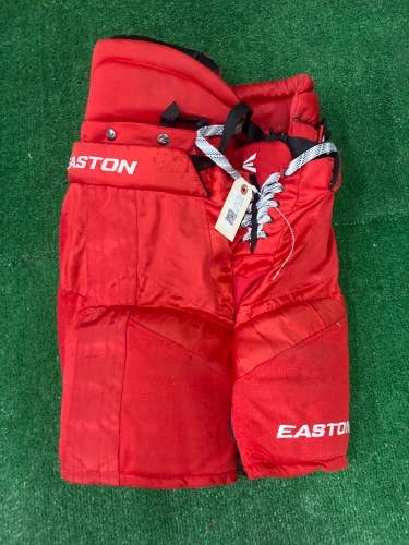 Red Used Junior Medium Easton pro Hockey Pants