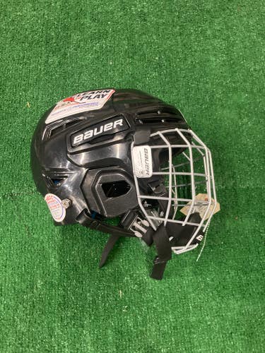 Black Used Youth Bauer Re-Akt 100 Helmet