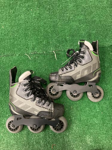 Used Youth Tour Code 9 Inline Skates Regular Width Size 1