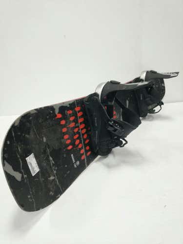 Used Ride Manic 157 Cm Men's Snowboard Combo