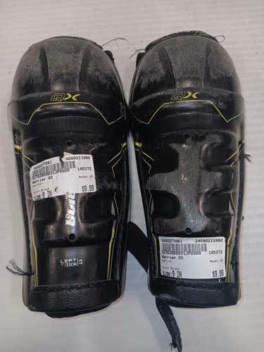 Used Warrior Qx 9" Hockey Shin Guards