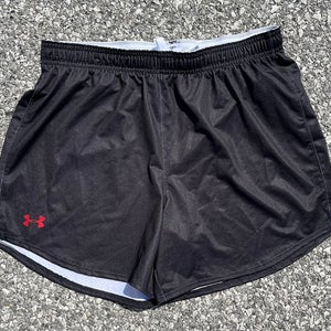 Under Armour Women's Large 5" Black Lacrosse Shorts UJLSP1W