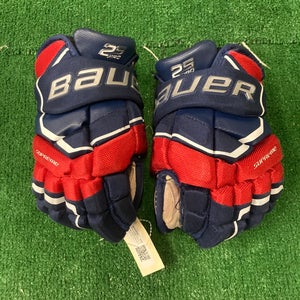 Blue Used Junior Bauer Supreme 2S Pro Gloves 11"