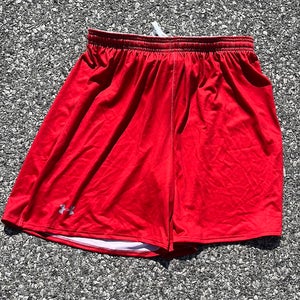 Under Armour Armourfuse Women's Large 7” Red Lacrosse Shorts