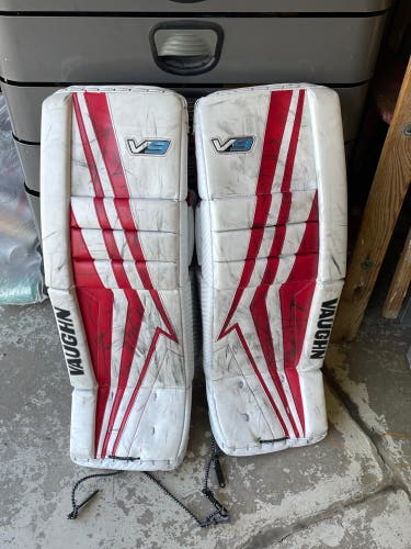 Used  Vaughn Goalie Leg Pads