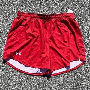 Under Armour Women's Large 5” Red Lacrosse Shorts UJLSP1W