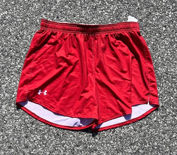 Under Armour Women's Large 5” Red Lacrosse Shorts UJLSP1W