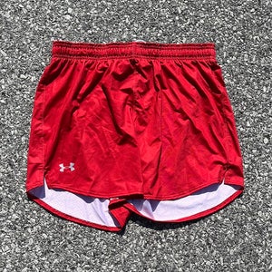 Under Armour Women's Large 5” Red Lacrosse Shorts UJLSP1W