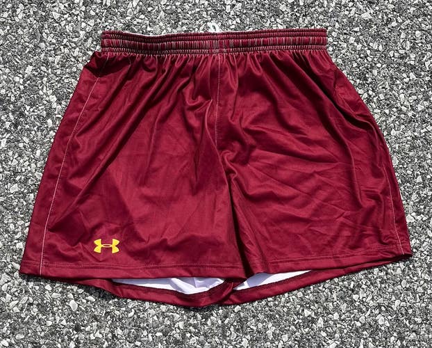 Under Armour Armourfuse Women's Large 5” Maroon Lacrosse Shorts