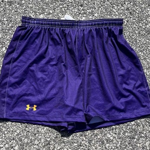 Under Armour Armourfuse Women's Large 5” Purple Lacrosse Shorts