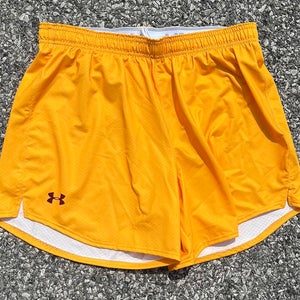 Under Armour Women's Large 5” Yellow Lacrosse Shorts UJLSP1W