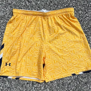 Under Armour Women's Patterned Yellow Lacrosse Shorts