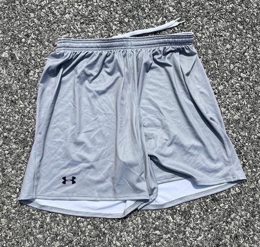 Under Armour Armourfuse Women's Large 7" Grey Lacrosse Shorts