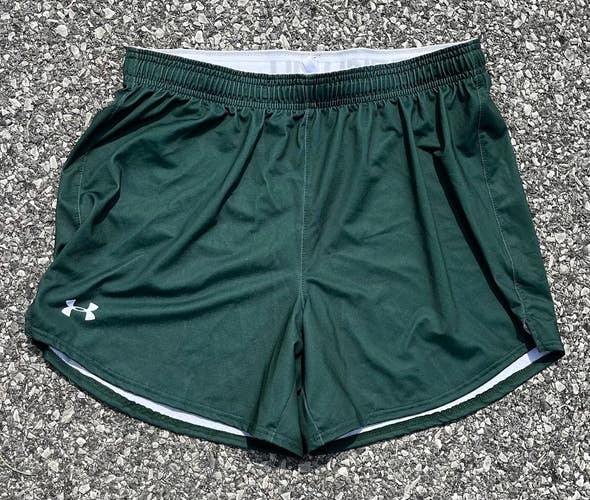 Under Armour Women's Large 5" Dark Green Shorts UJLSP1W