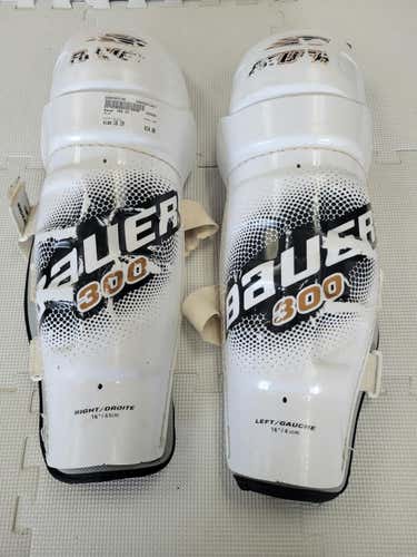 Used Bauer 300 16" Hockey Shin Guards