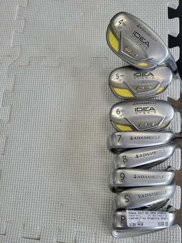 Used Adams Golf A3 Iron Hybrid Set 4i-sw Ladies Flex Graphite Shaft Iron Sets