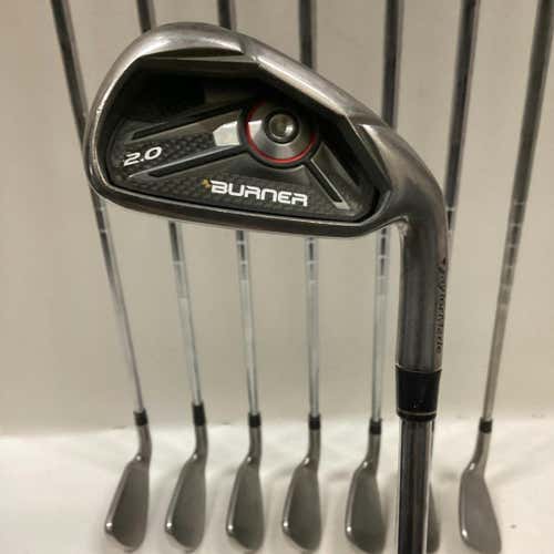 Used Taylormade Burner 2.0 4i-gw Aw Stiff Flex Steel Shaft Iron Sets