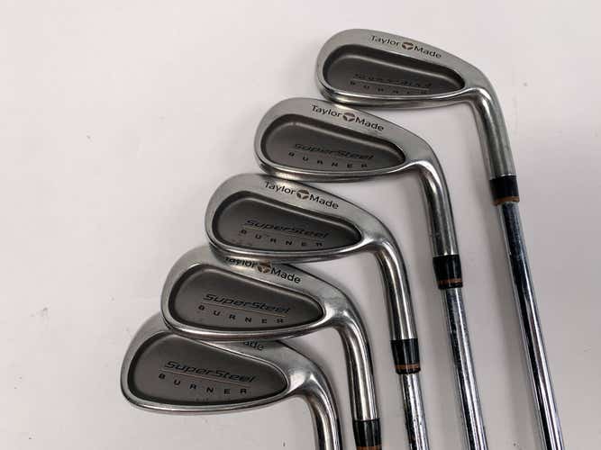 TaylorMade Supersteel Iron Set 4-8 S-90 Stiff Steel Mens RH +1/2"