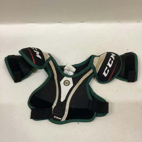 Used Ccm Little Wild Sm Hockey Shoulder Pads