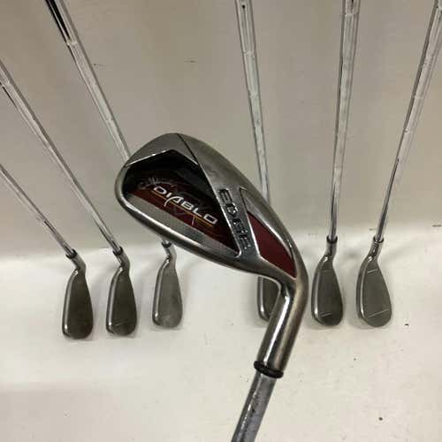 Used Callaway Diablo Edge 5i-sw Uniflex Steel Shaft Iron Sets