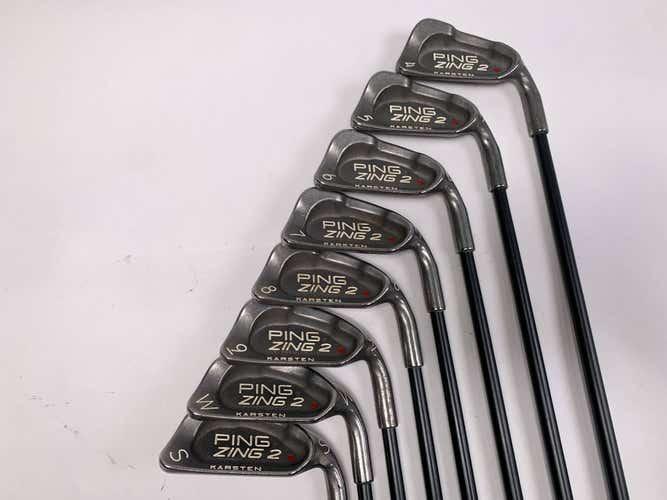 Ping Zing 2 Iron Set 4-PW+SW Red Dot 1* Flat U34 Ladies Graphite Womens RH