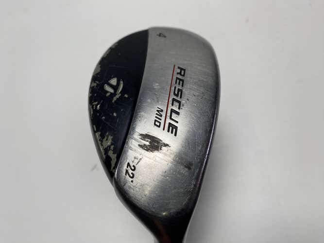 TaylorMade Rescue Mid 4 Hybrid 22* 65g Stiff Graphite Mens RH