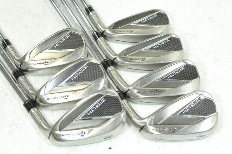 TaylorMade Stealth 5-PW,AW Iron Set Right Stiff Flex KBS MAX MT Steel # 179507