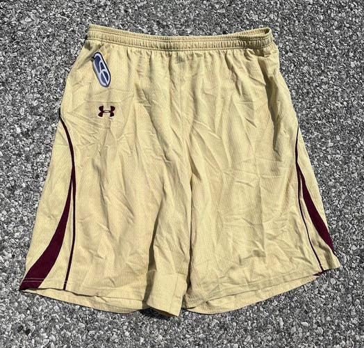 Under Armour Men's 2X Tan Lacrosse Shorts 1325876