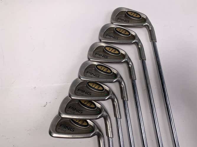 Ping i3 Oversize Iron Set 4-PW Green Dot 2* Up Cushin JZ Regular Steel Mens RH