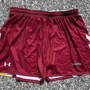 Under Armour All America Men's XL Maroon Lacrosse Shorts 1274375