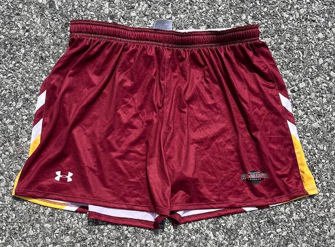 Under Armour All America Men's XL Maroon Lacrosse Shorts 1274375