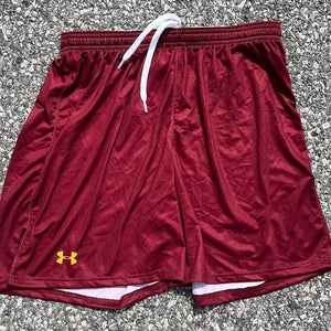 Under Armour Men's Maroon Lacrosse Shorts 1274391